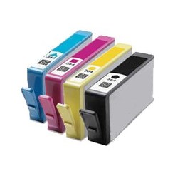 Kompatibilní inkousty s HP N9J74AE (HP364XL), černý, modrý, červený a žlutý - WIL