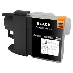 Kompatibilní inkoust s Brother LC1100BK/LC980BK, černý