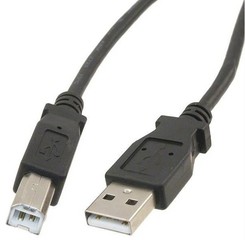 PremiumCord USB 2.0 kabel propojovací, A-B, 2m, černý, KU2AB2BK