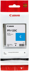 Originální inkoust Canon PFI-120C (2886C001),azurová