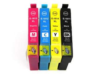 Kompatibilní inkousty s Epson T1815 4x černý, 2x azurový, 2x purpurový a 2x žlutý
