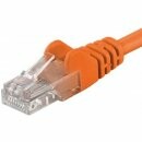 PremiumCord Patch kabel UTP, cat.5e, 10m, oranžový