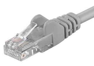 PremiumCord Patch kabel UTP, cat.5e, 0,5m, šedý