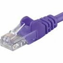 PremiumCord Patch kabel UTP, cat.6a, 1,5m, fialový
