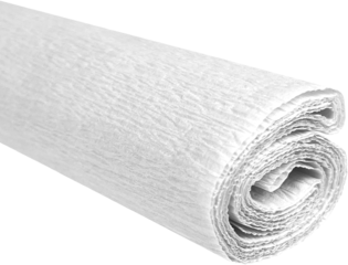 Krepový papír bílý 50 cm x 200 cm 28g/m2