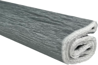 Krepový papír stříbrný 50 cm x 200 cm 28g/m2