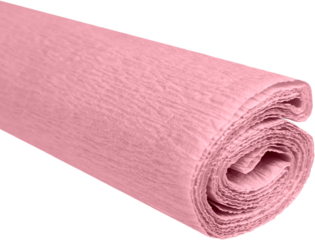 Krepový papír pudrově růžový 50 cm x 200 cm 28g/m2