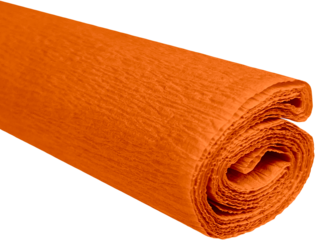 Krepový papír oranžový 50 cm x 200 cm 28g/m2