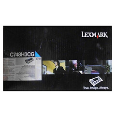 Originální toner Lexmark C748H3CG, azurový