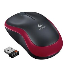 Bezdrátová myš Logitech M185, červená