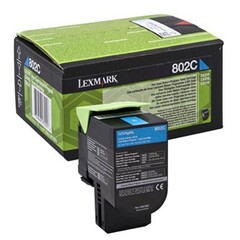 Originální toner Lexmark 80C20C0, azurový