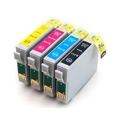 Kompatibilní inkousty s Epson T0715 černý, modrý, červený a žlutý