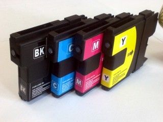 Kompatibilní inkousty s Brother LC-970 / LC-1000 černý, azurový, purpurový a žlutý
