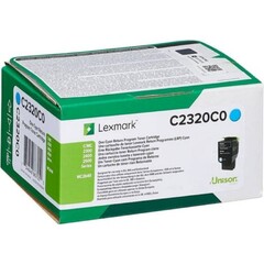 Originální toner Lexmark C2320C0, azurový