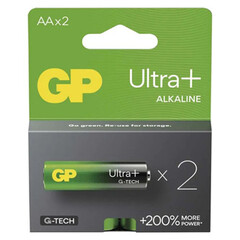 Baterie alkalická, AA (LR6), AA, 1.5V, GP, blistr, 2-pack, Ultra Plus