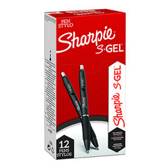 Sharpie, gelové pero S-Gel, černé,0.7mm, 1ks