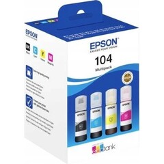 Originální inkoust Epson 104 EcoTank 4-colour Multipack (C13T00P640)