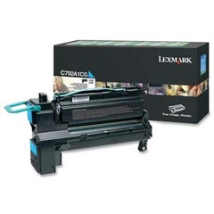 Originální toner Lexmark C792A1CG, azurový