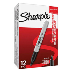 Sharpie, popisovač Fine, černý, 0.9mm, permanentní