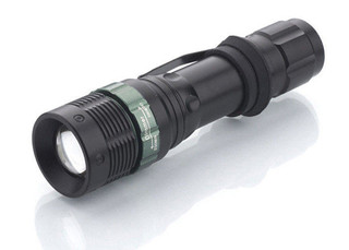 Solight kovová svítilna, 3W Cree LED, černá, fokus, 3x AAA, WL09