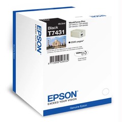 Originální inkoust Epson T7431, C13T74314010, černý