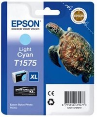 Originální inkoust Epson T1575 (C13T15754010), světle azurový