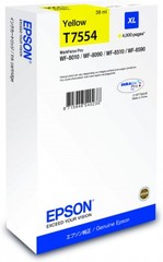 Originální inkoust Epson T7554, C13T755440 (XL), žlutý