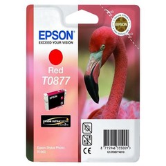 Originální inkoust Epson T0877, C13T08774010, červený