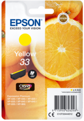 Originální inkoust Epson 33, C13T33444012, žlutý
