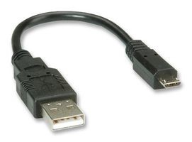 Roline 11.02.8310 USB kabel 2.0, USB A(M) - microUSB B(M), 15cm