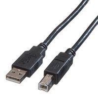 Roline 11.02.8845 kabel USB A-B kabel, 4.5m, černý