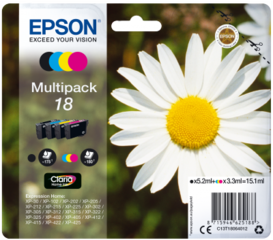 Originální inkousty Epson 18 (C13T18064012), multipack
