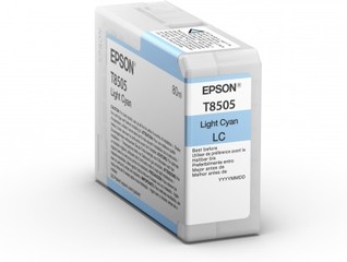 Originální inkoust Epson T8505 (C13T850500), světle azurový
