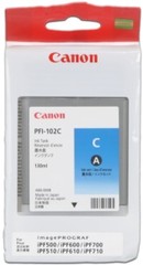 Originální inkoust Canon PFI-102 (0896B001), azurový