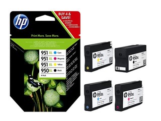 Originální inkoust HP 950XL + HP 951XL (C2P43AE), 4-Pack