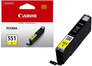 Originální inkoust Canon CLI-551Y (6511B001), žlutý, 7 ml.