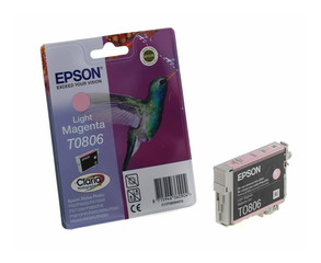 Originální inkoust EPSON T0806, C13T08064011 (7,4 ml.), světle purpurový