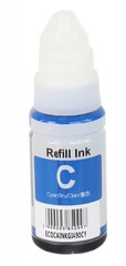 Kompatibilní inkoust s Canon GI-490CY, azurový