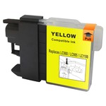 Kompatibilní inkoust s Brother LC1100Y/LC980Y, žlutý
