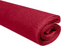 Krepový papír tmavě červený 50 cm x 200 cm 28g/m2