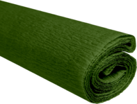Krepový papír olivový 50 cm x 200 cm 28g/m2