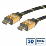 Roline 11.04.5501 propojovací HDMI 1.4 kabel, zlacené konektory, 1m